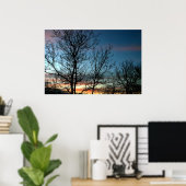 Colorful Sunset Poster (Thuiskantoor)