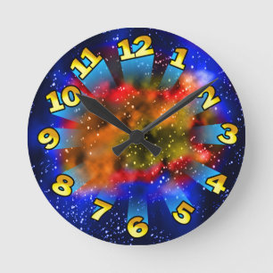 Colorful Supernova met vluchtnummers Ronde Klok
