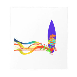 Colorful Surf Board Notitieblok