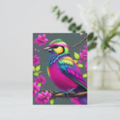 Colorful Surreal Bird Briefkaart (Staand voorkant)