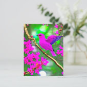 Colorful Surreal roze Briefkaart (Staand voorkant)