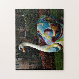 Colorful Swan Legpuzzel