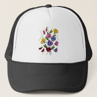 Colorful Sweet Peas Trucker Pet