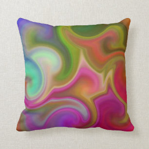 Colorful Swirl Abstract Kussen