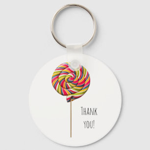 Colorful Swirl Lollipop Sleutelhanger