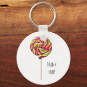 Colorful Swirl Lollipop Sleutelhanger (Voorkant)
