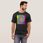 Colorful swirl-ontwerp t-shirt (Voorkant volledig)
