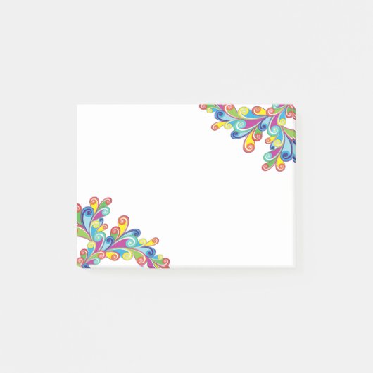 Colorful Swirls Post-it® notes (Voorkant)