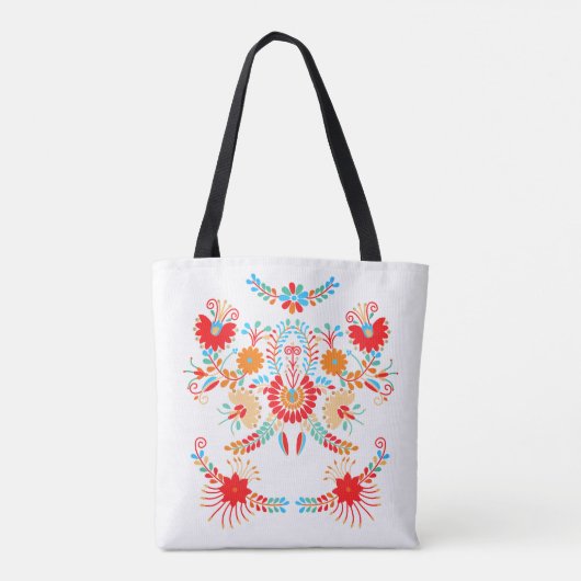 Colorful Symmetrical Design Tote Draagtas (Achterkant)