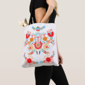 Colorful Symmetrical Design Tote Draagtas (Dichtbij)