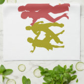 Colorful Tango Dancers Theedoek (Gevouwen)