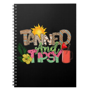 Colorful Tanned en Tipsy Summer Vibes Notitieboek