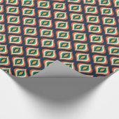 Colorful Teardrops Modern Geometric Pattern Cadeaupapier (Hoek)
