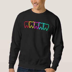 Colorful Teeth Dentist Dental Hygienist Assistant Trui