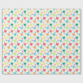 Colorful Teeth Pattern Cadeaupapier (Vlak)