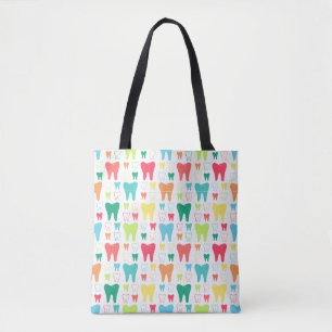 Colorful Teeth Pattern Draagtas