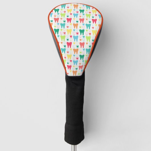 Colorful Teeth Pattern Golfheadcover (Voorkant)