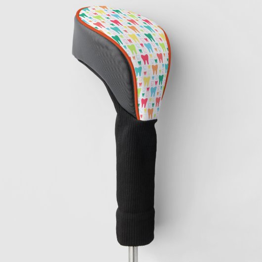 Colorful Teeth Pattern Golfheadcover (Schuin)