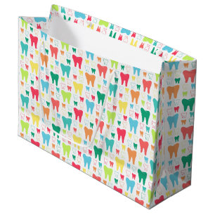 Colorful Teeth Pattern Groot Cadeauzakje