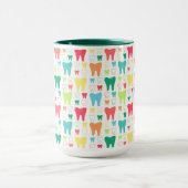 Colorful Teeth Pattern Mok (Midden)