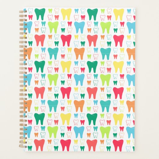 Colorful Teeth Pattern Planner (Voorkant)