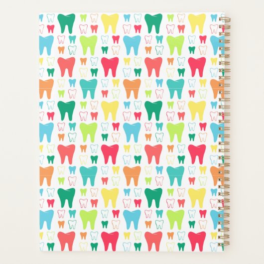 Colorful Teeth Pattern Planner (Achterkant)