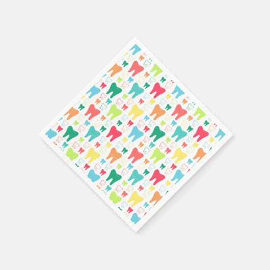 Colorful Teeth Pattern Servet (Hoek)