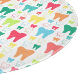 Colorful Teeth Pattern Snijplank (Hoek)