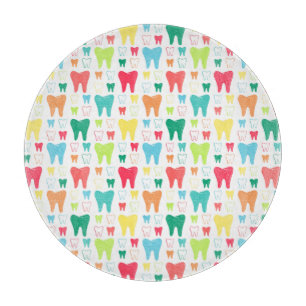 Colorful Teeth Pattern Snijplank