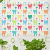 Colorful Teeth Pattern Theedoek (Gevouwen)