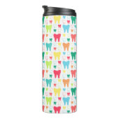 Colorful Teeth Pattern Thermosbeker (Geroteerd rechts)