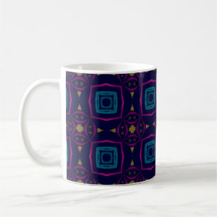 Colorful Tegel illustratie. Mode Geometric Orna Koffiemok