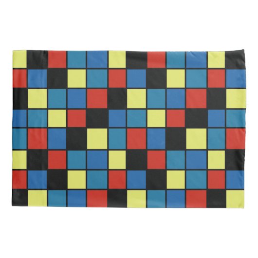 Colorful Tegel Pattern Kussensloop (Achterkant)