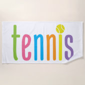 Colorful Tennis Beach Towel Strandlaken (Voorkant)