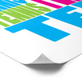 Colorful Tennis Poster (Hoek)