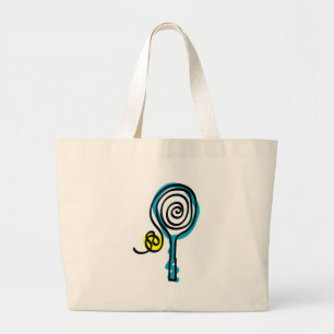 Colorful Tennis Spiral Rope Grote Tote Bag