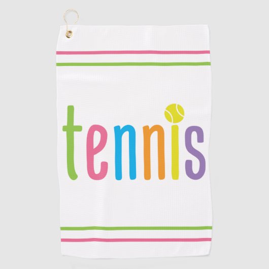Colorful Tennis Towel Golfhanddoek (Voorkant)