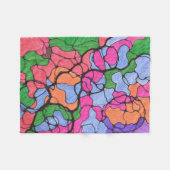 Colorful thoughts fleece deken (Voorkant (Horizontaal))