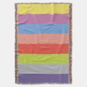 Colorful Throw Blanket Deken (Voorkant Verticaal)