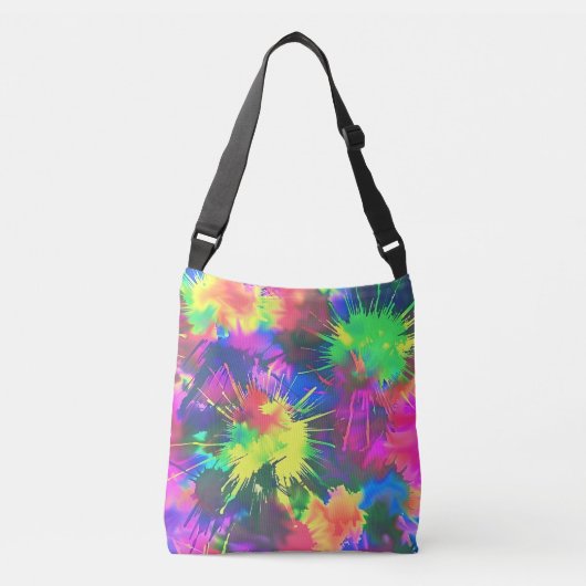 Colorful Tie Dye Crossbody Tas (Voorkant)