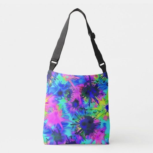 Colorful Tie Dye Crossbody Tas (Voorkant)