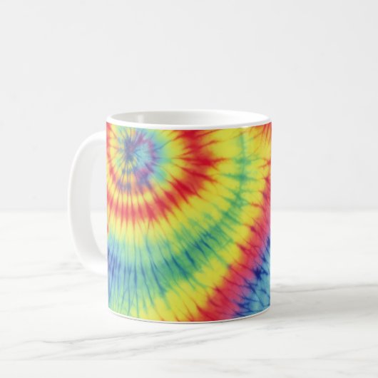 Colorful Tie Dye Koffiemok (Voorkant links)