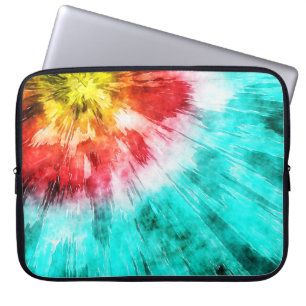 Colorful Tie Dye Laptop Sleeve