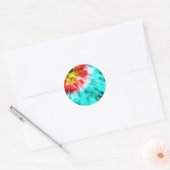 Colorful Tie Dye Ronde Sticker (Envelop)
