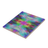 Colorful Tie Dye Style Art Tegeltje (Zijkant)