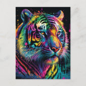 Colorful Tiger Briefkaart (Voorkant)