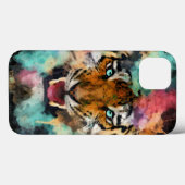 Colorful Tiger Head Case-Mate iPhone Case (Achterkant (horizontaal))