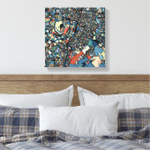 Colorful Tokyo Map Canvas Afdruk (Insitu (Slaapkamer))