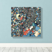 Colorful Tokyo Map Canvas Afdruk (Insitu (Houten vloer))