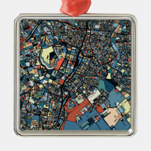 Colorful Tokyo Map Metalen Ornament